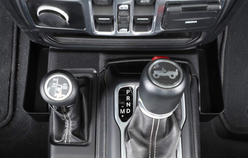 YOCTM Gear Shifter Console Side Storage Box For 2018-2024 Wrangler JL JLU Rubicon Sport Sahara Gladiator JT Shifter Side Tray Interior Accessories Black Fits 4Door - Image 2